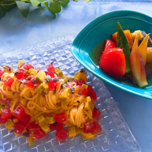 【8月開催】まぐろの冷製パスタ＆彩り野菜の冷やし鉢